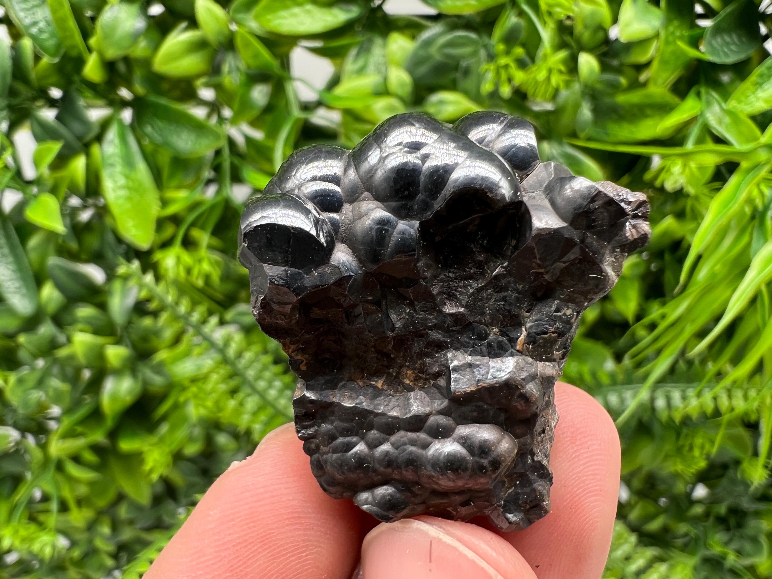 Moroccan Black Botryoidal Hematite Specimen: Chakra Reiki Crystal