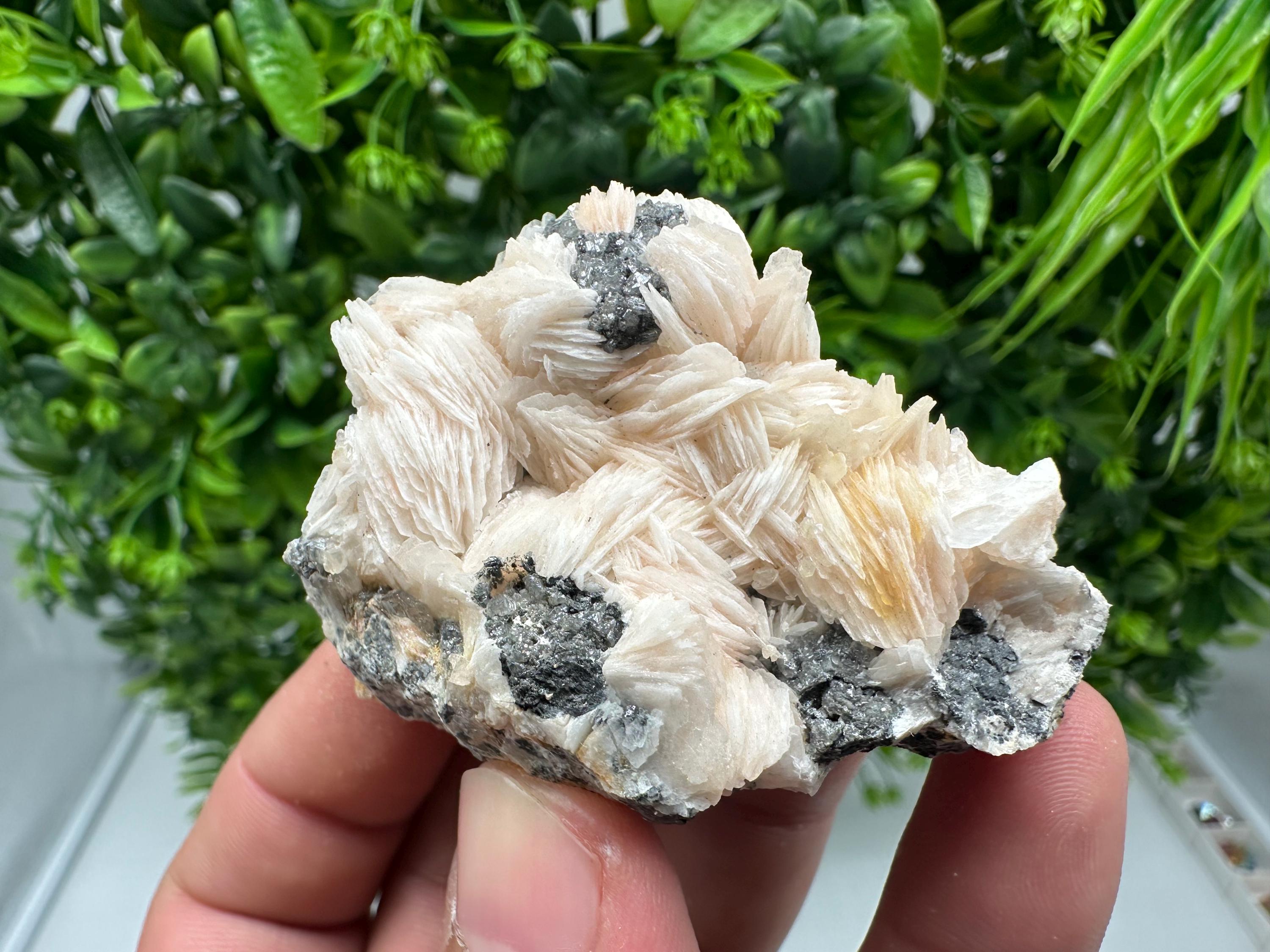 Wonderful Baryte with Cerussite on Galena from Morocco,Crystal, Mineral,Specimen,Cluster,Crystals,Barite Crystal,Cerussite Crystal,Specimen