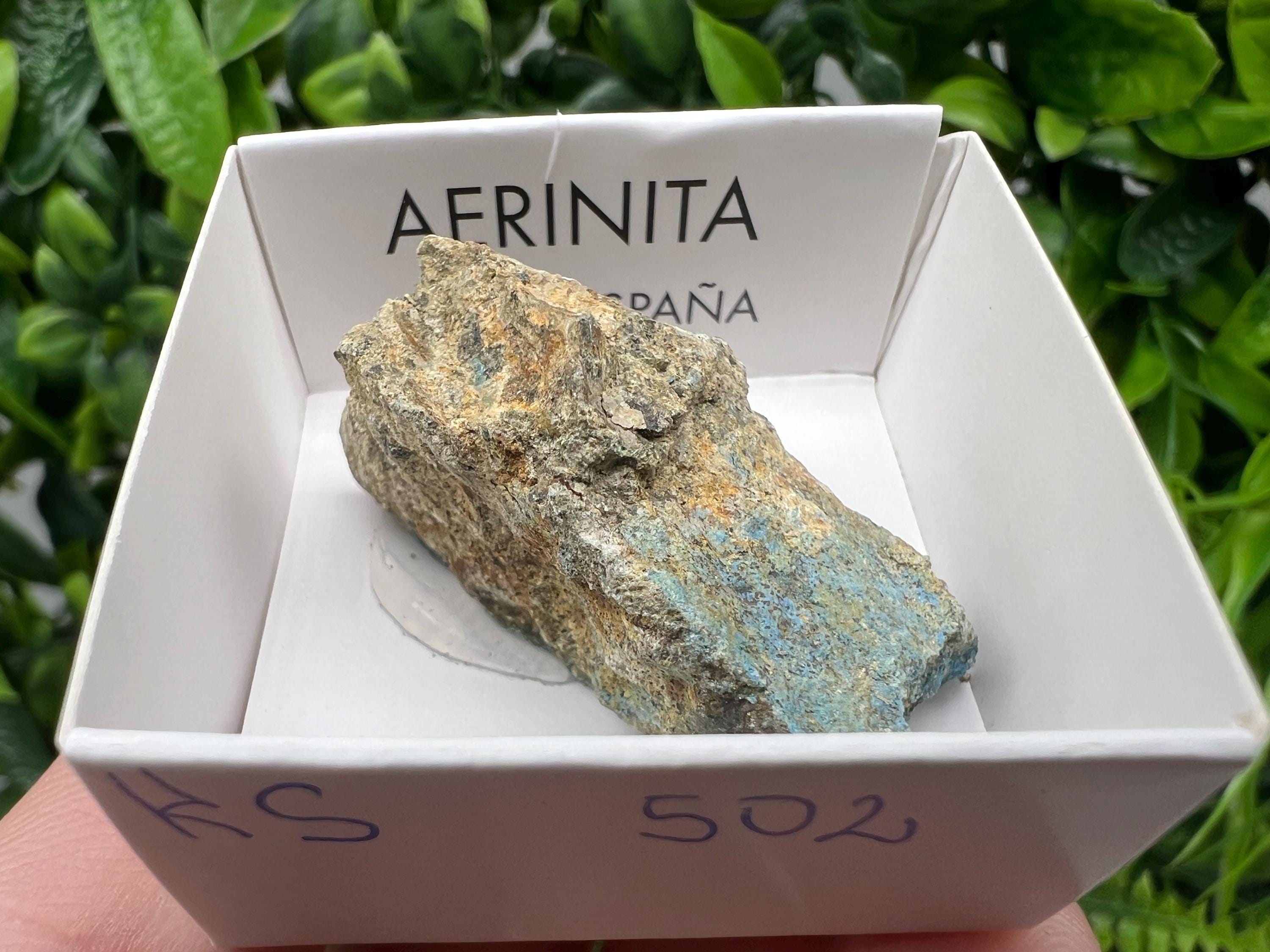 Rare Raw Aerinite Mineral Specimen: Lleida Spain Crystal, 4/2.5cm