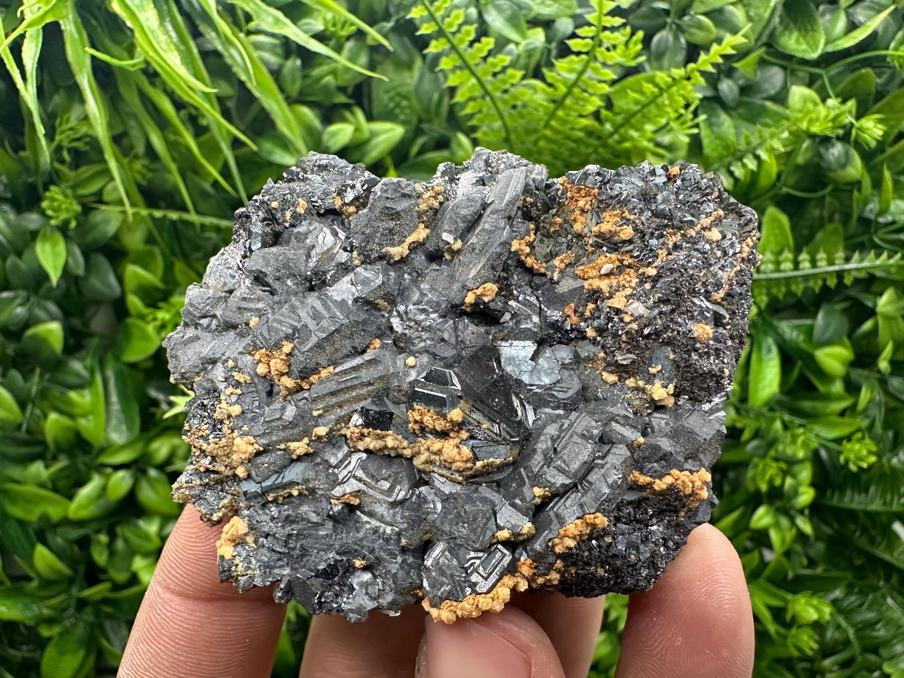Galena Spinel with Dolomite and Sphalerite, Krushev Dol Mine Mineral Specimen