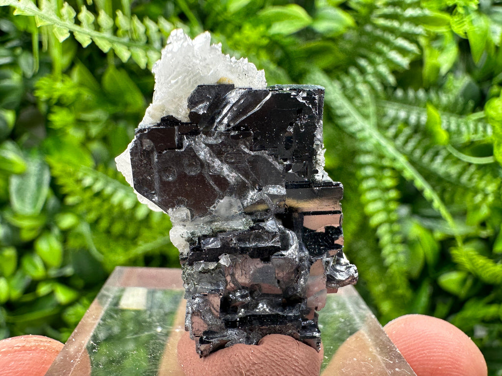 Skeletal Galena, Pyrite, and Calcite Mineral Specimen