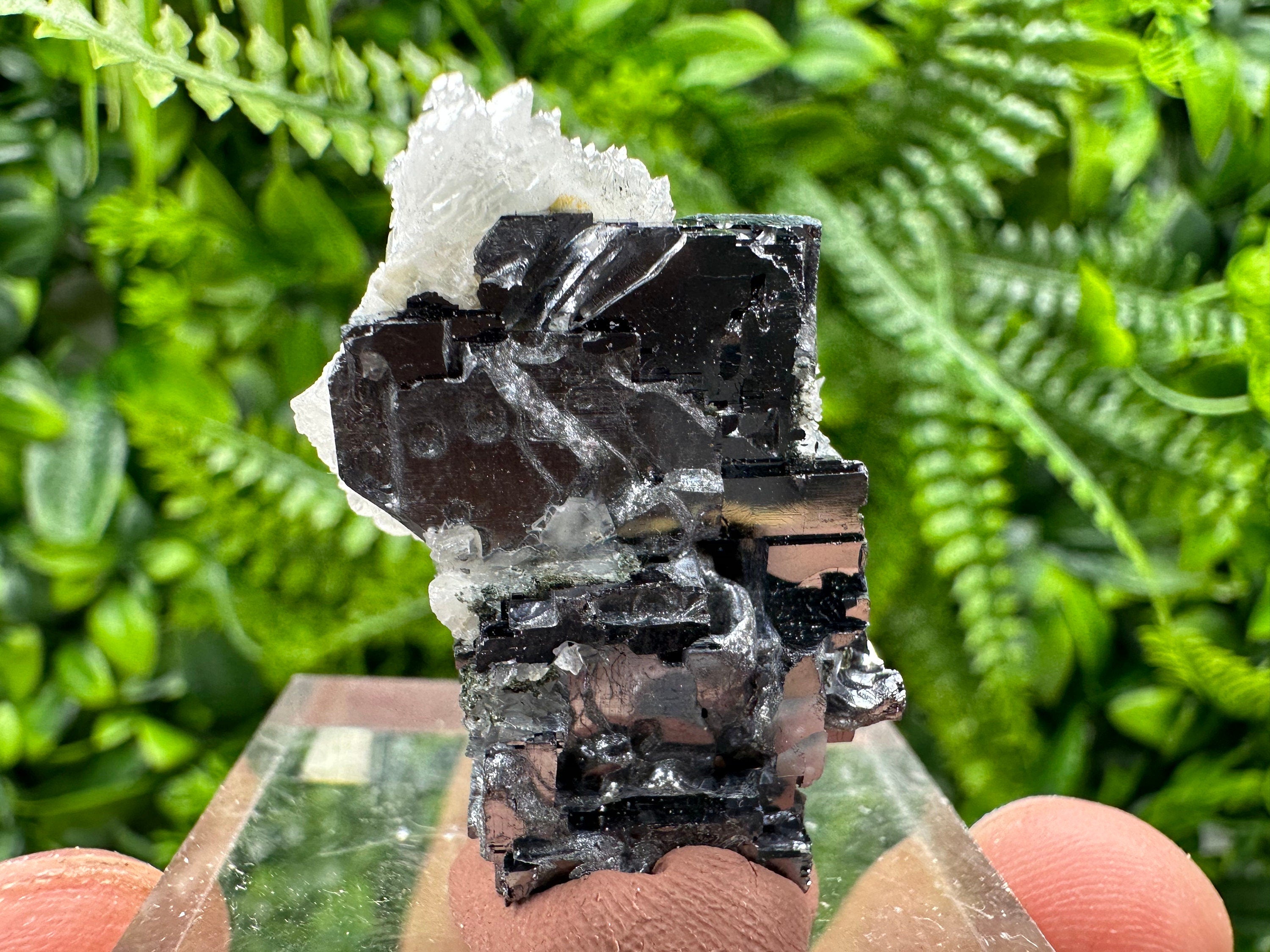 Skeletal Galena, Pyrite, and Calcite Mineral Specimen