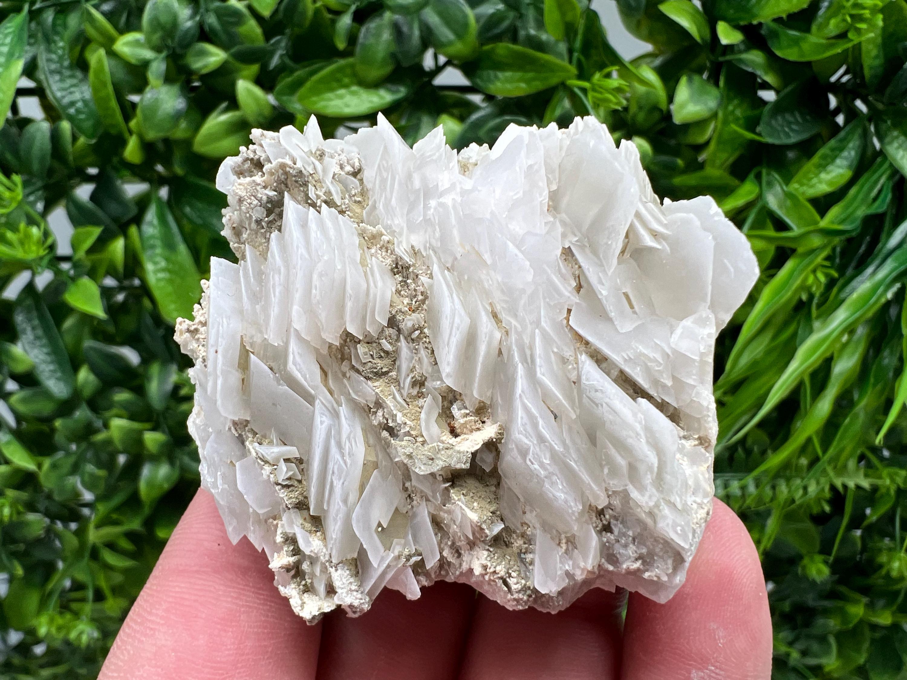 Calcite on Chalcedony Mineral Specimen, Bulgaria Home Decor Stone