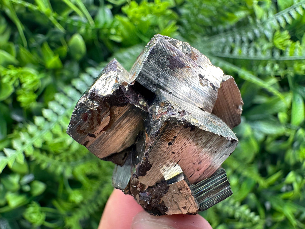 Natural Pyrite Crystal Cluster, Shiny Mineral Specimen