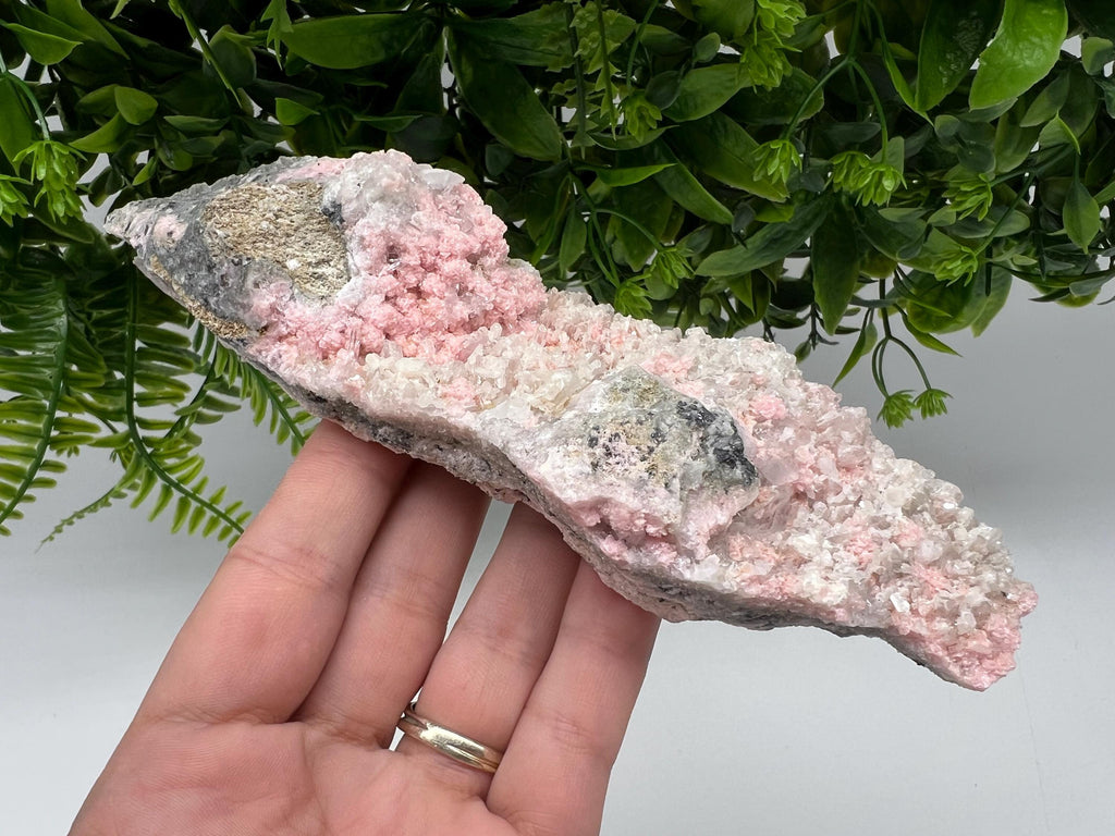 Beautiful Rhodochrosite perfect pink colour Starnica Mine Davidcovo Bulgaria natural minerals souvenir crystal gift home decor stone gift