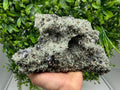 Galena on Green Quartz with Chlorite, Borieva Mine Mineral Specimen