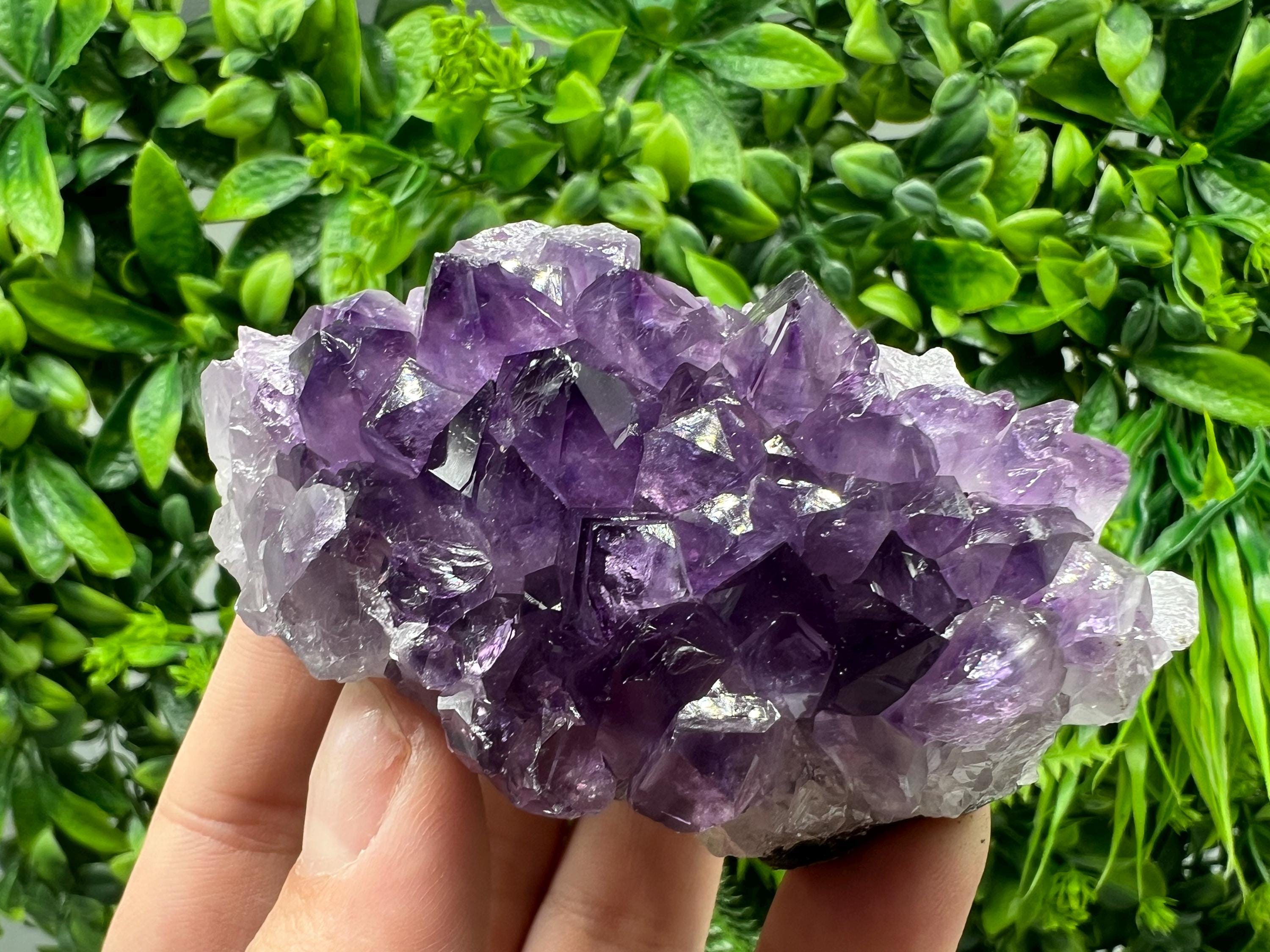 Uruguayan Amethyst Cluster, Purple Quartz Crystal, Home Decor