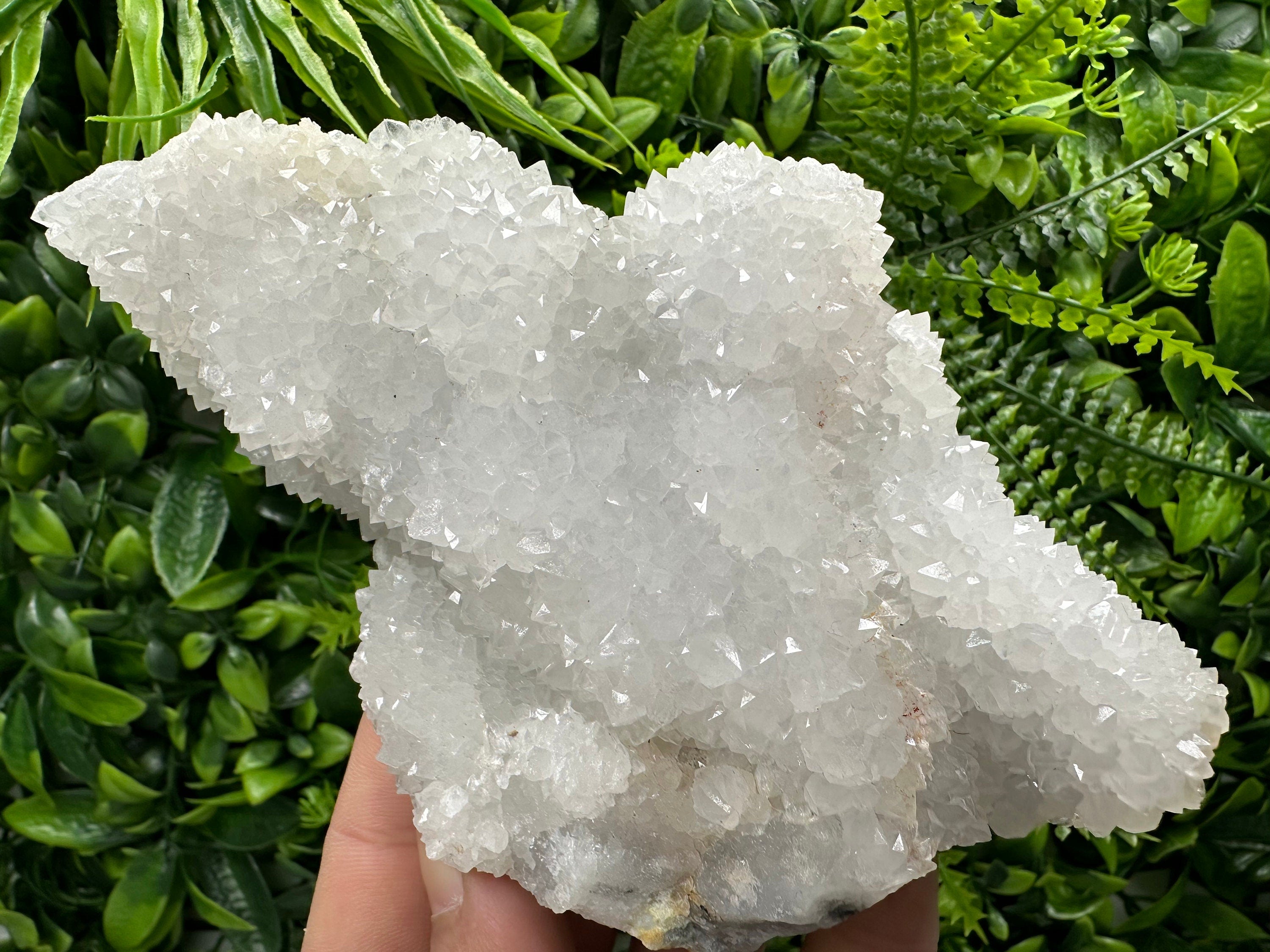 Chlorite Quartz Cluster, Chalcedony Mineral Specimen