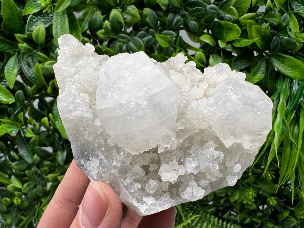 Natural Apophyllite Crystal Cluster, Indian Mineral Specimen, Home Decor