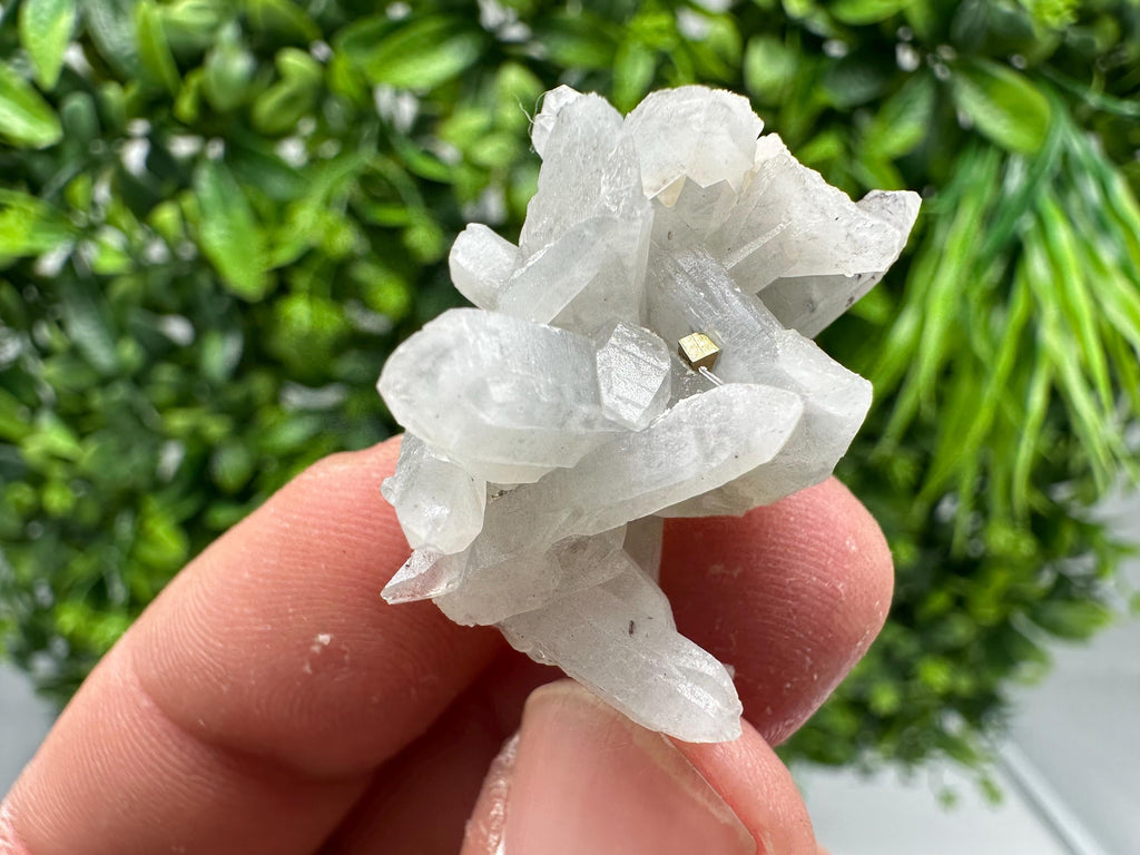 Lovely specimen Green Quartz inclusions Chlorite and Sphalerite/ Natural minerals/ Souvenir crystal gift minerals famous 9th September/Madan