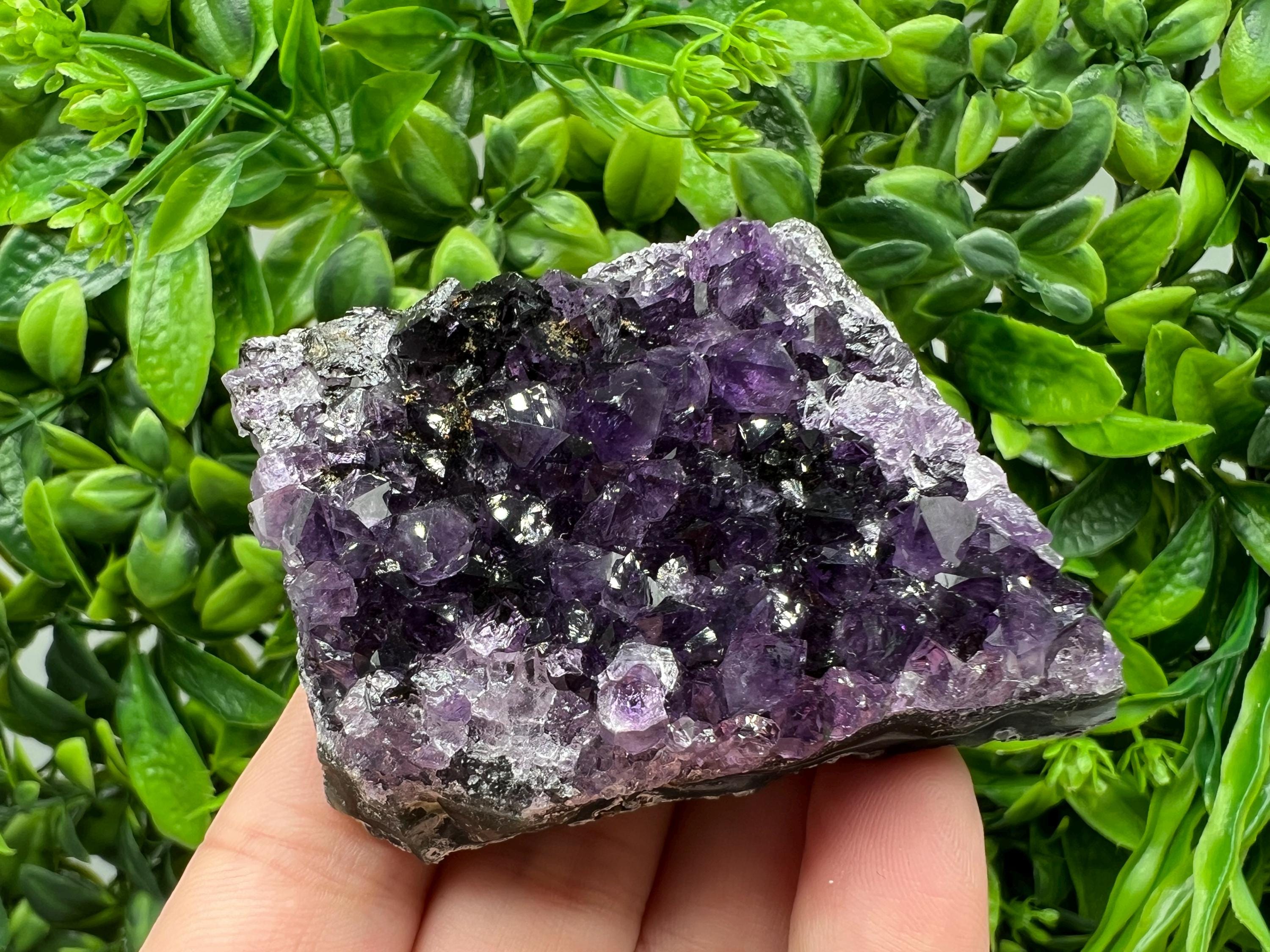 Uruguay Amethyst Crystal: Purple Quartz Home Decor, Energy Stone