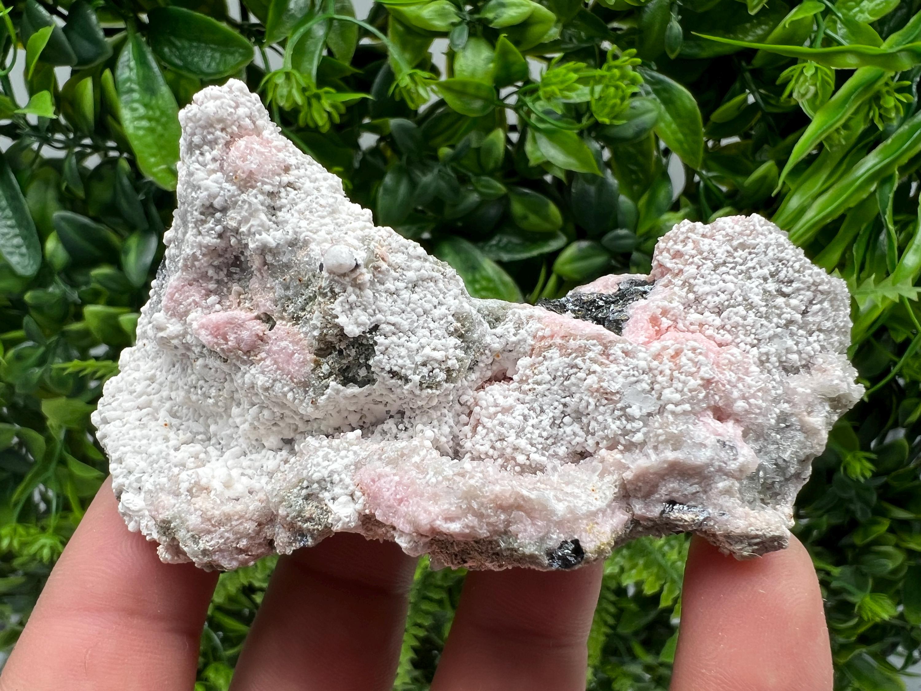 RARE Rhodochrosite with Calcite, Starnica Mine, Bulgaria