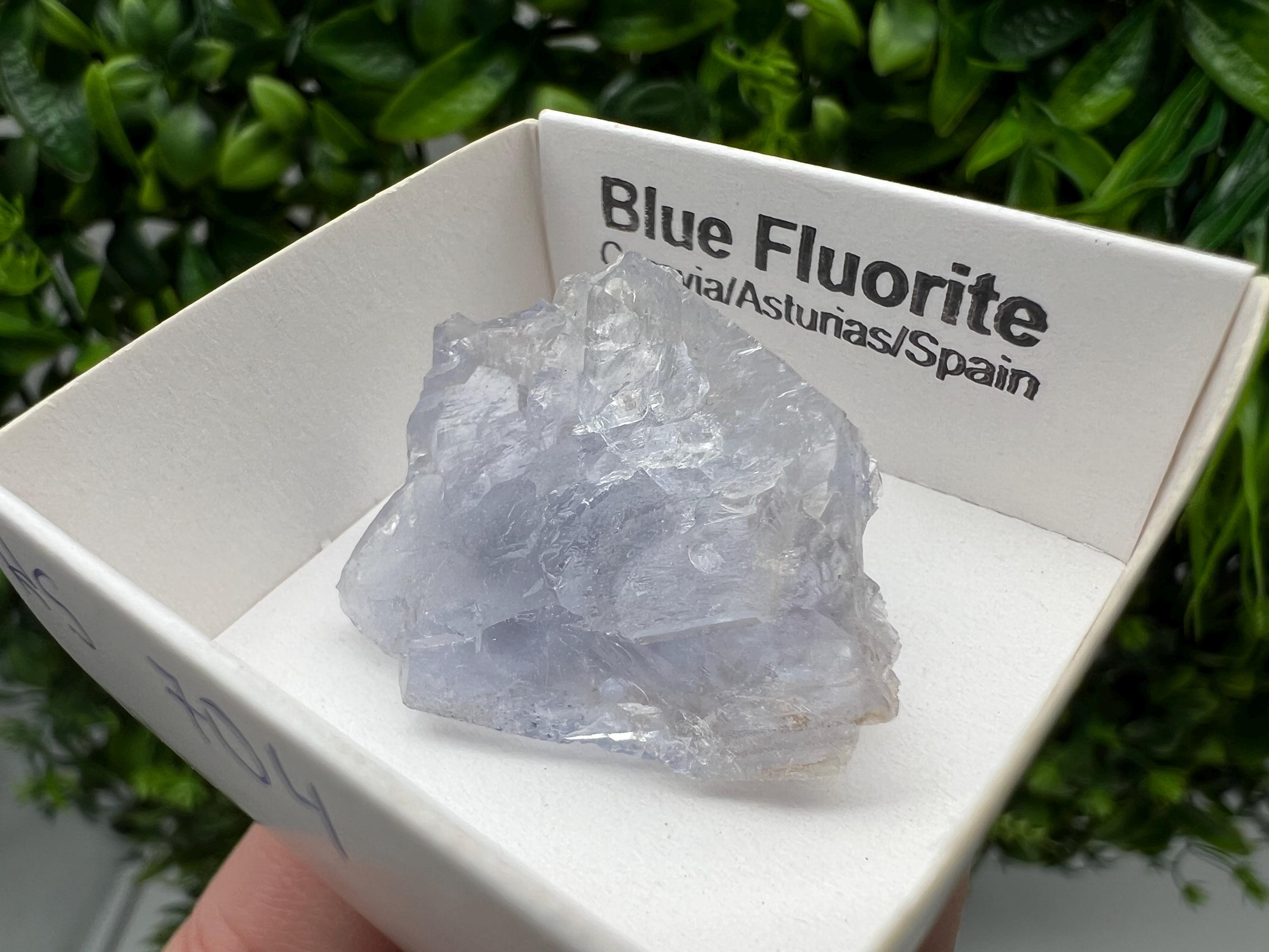 Blue Fluorite Mineral Specimen: Spanish Crystal Collection (3/3 cm