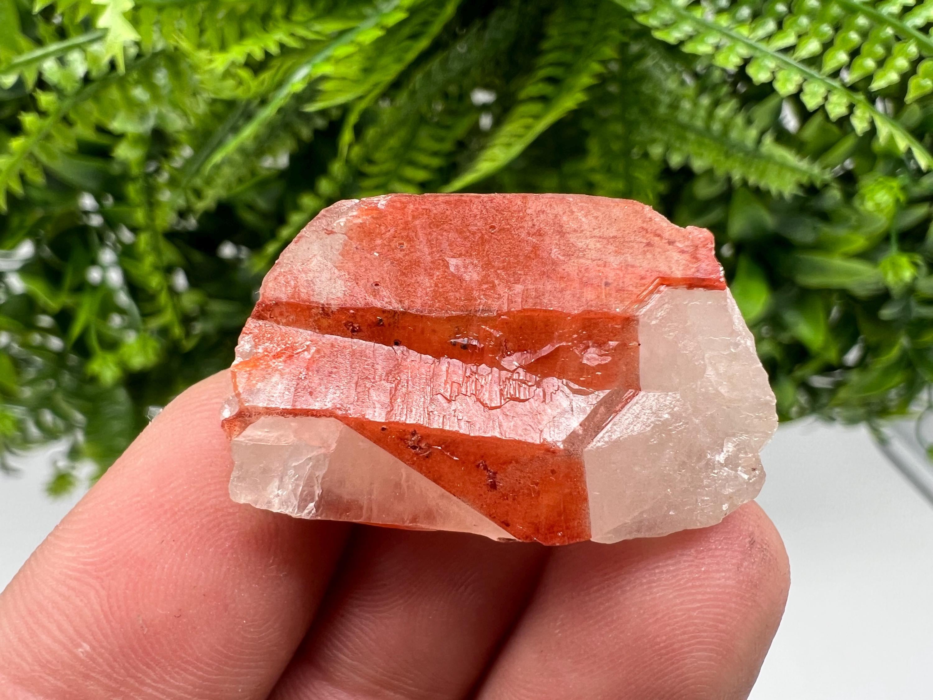 Red Hematite Phantom Quartz, Moroccan Mineral Specimen