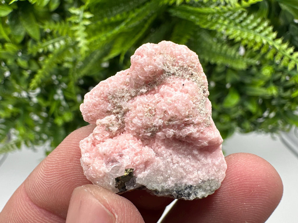 Rhodochrosite on Quartz, Starnica Mine, Bulgaria Mineral Specimen