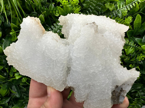 Chalcedony Quartz Cluster with Chlorite - Bulgaria Mineral Specimen