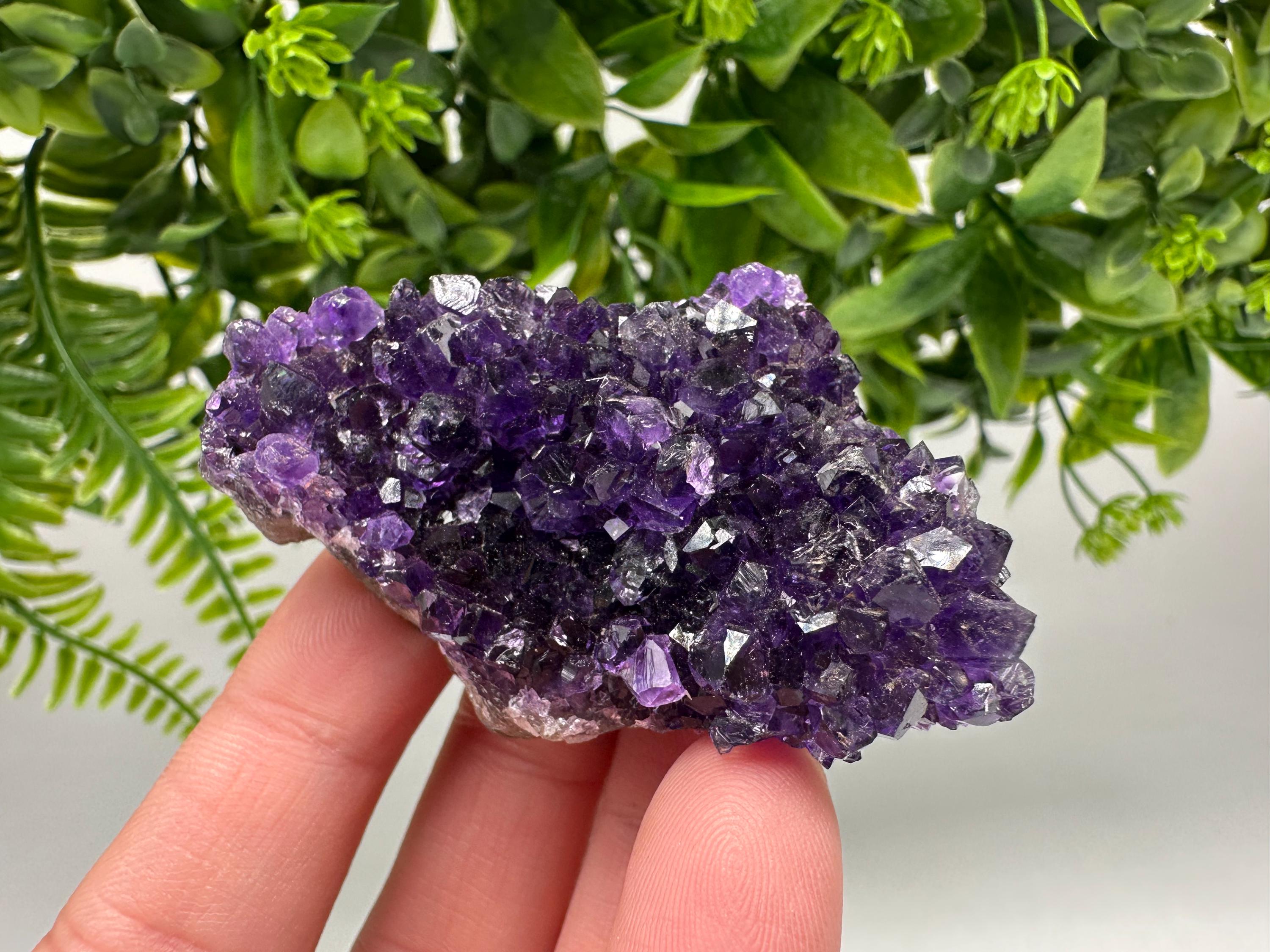 Uruguay Amethyst Crystal: Purple Quartz Home Decor, Energy Stone