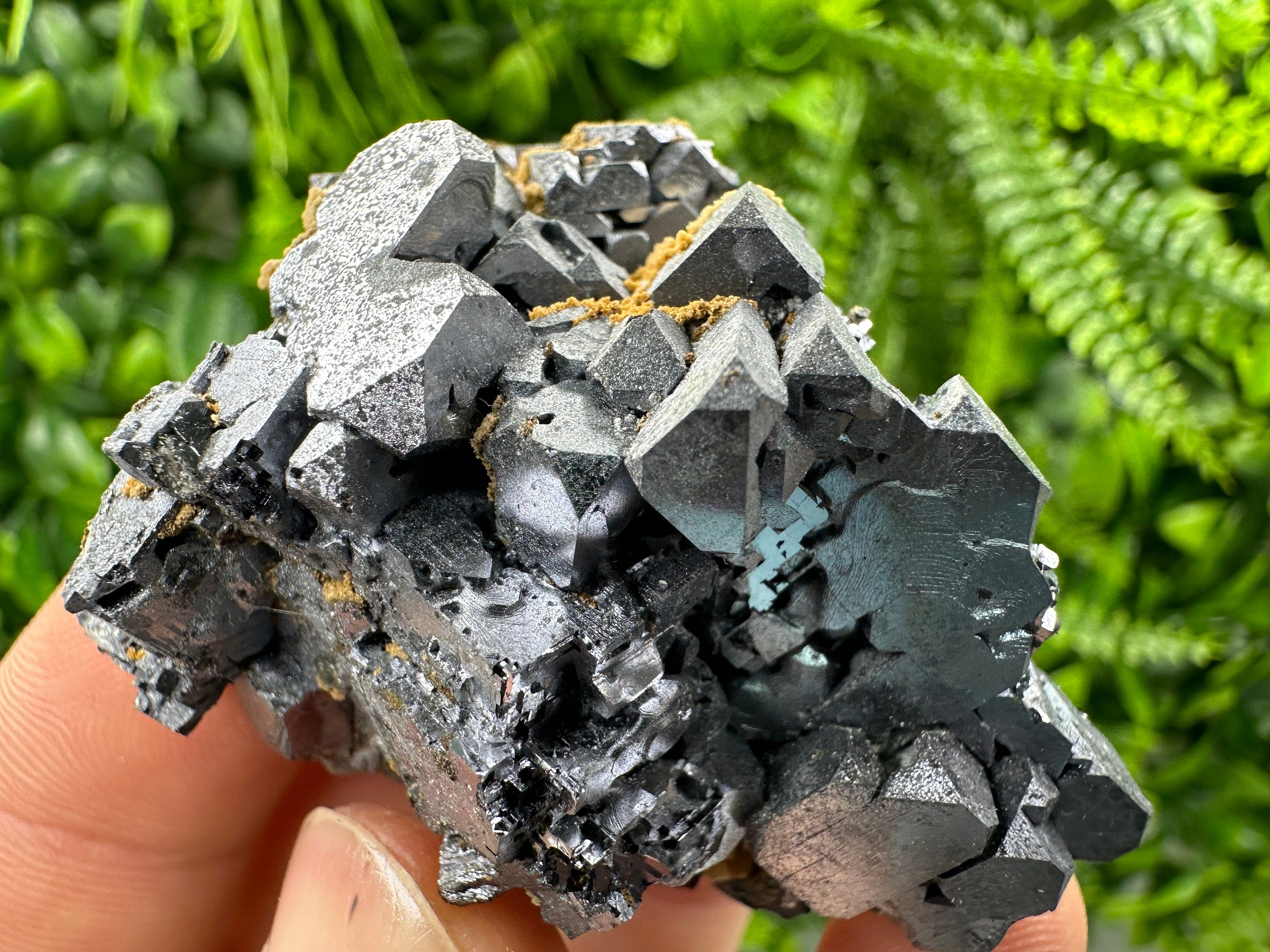 Rare Skeleton Galena Cluster: Natural Crystal Mineral Souvenir