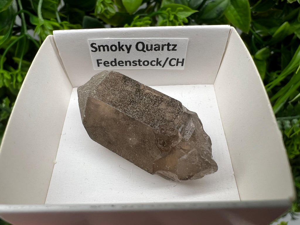 Rare Smoky Quartz Point, Fedenstock Switzerland Mineral Specimen (40MM)