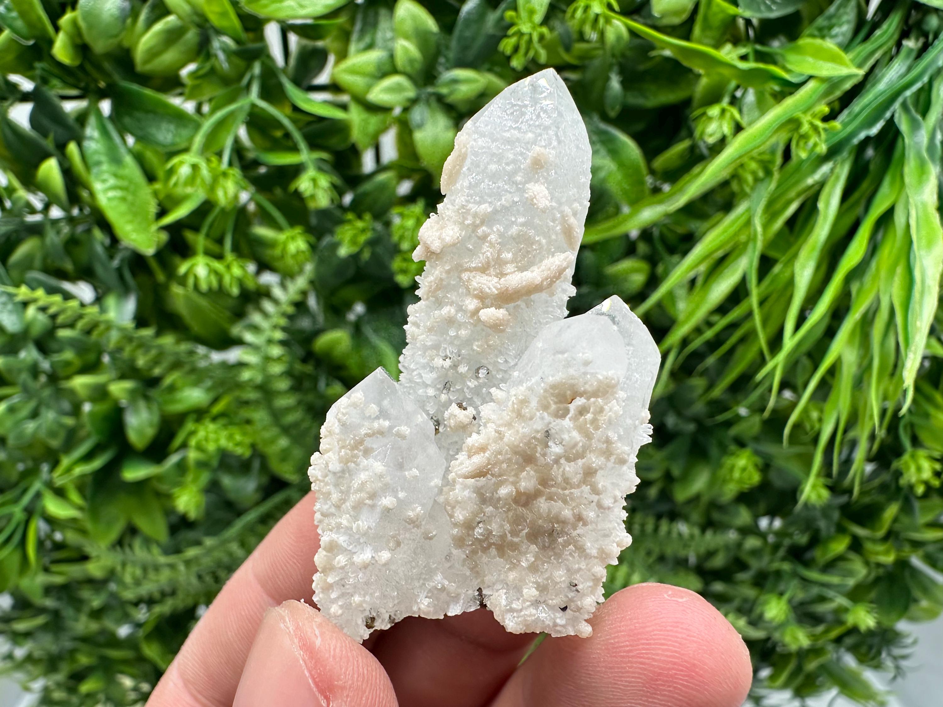 Calcite on Quartz,Pyrite Mineral Specimen Krushev dol  Mine, Bulgaria