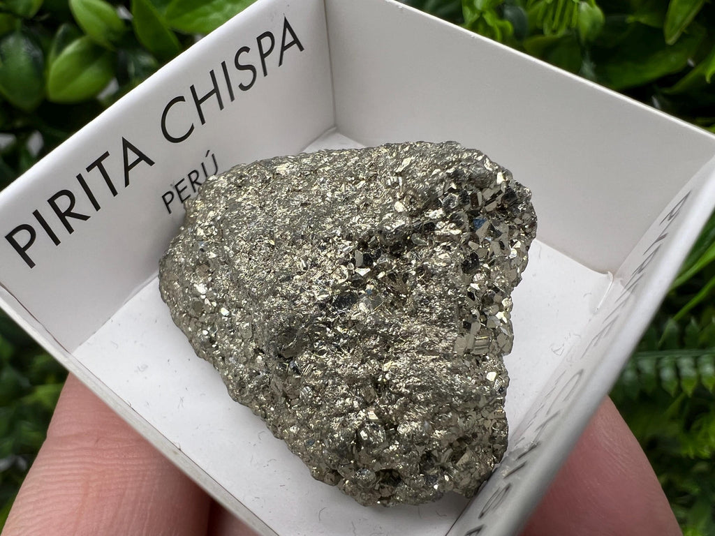 Peruvian Pyrite Cube: Natural Gold Mineral Specimen, Home Decor Stone
