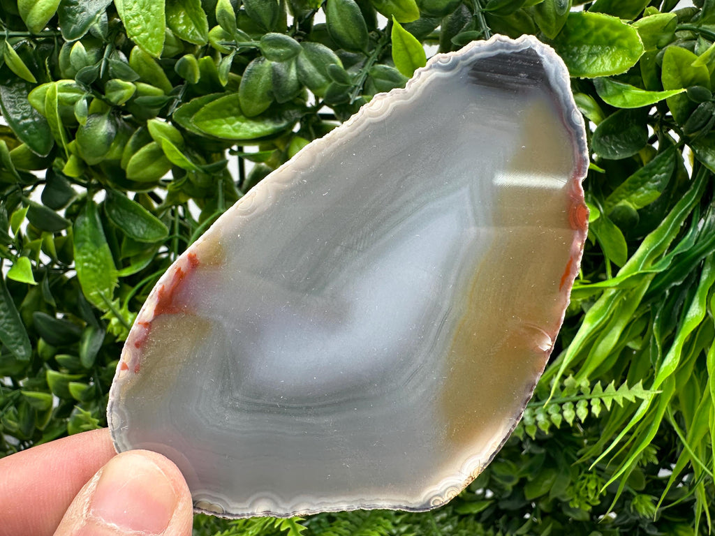 Large Polished Agate Slice: Spiritual Healing Crystal Coaster