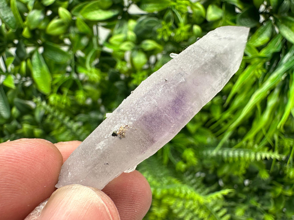 Amethyst Phantom Quartz Crystal with Chalcedony and Chlorite