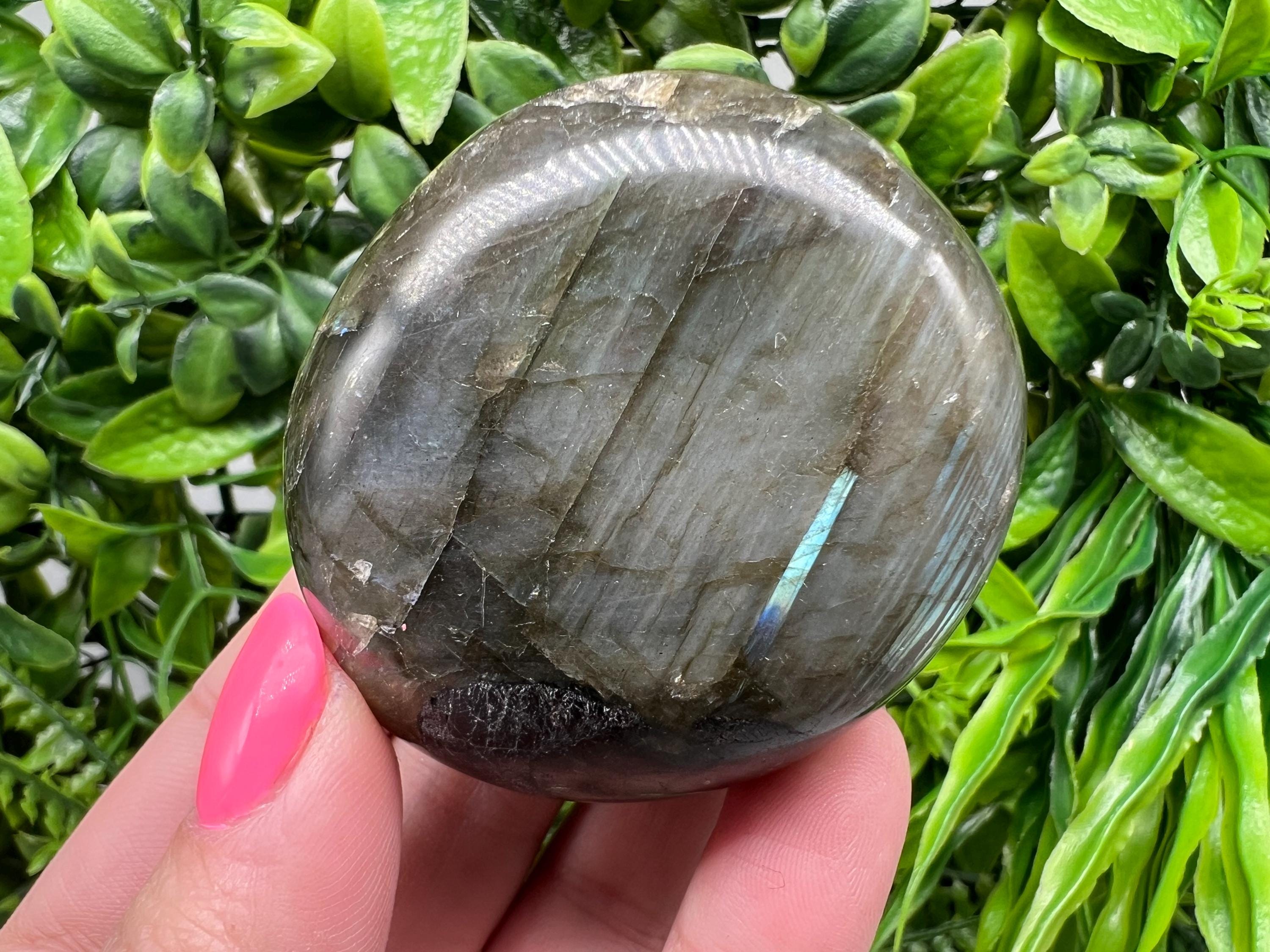Polished Labradorite Crystal Decor Slab: Rainbow Multifire Stone