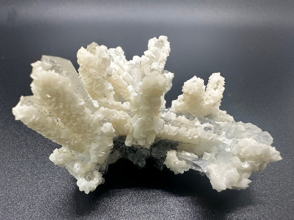 Quartz with Calcite Cluster, Kryshev Dol Mine, Bulgaria