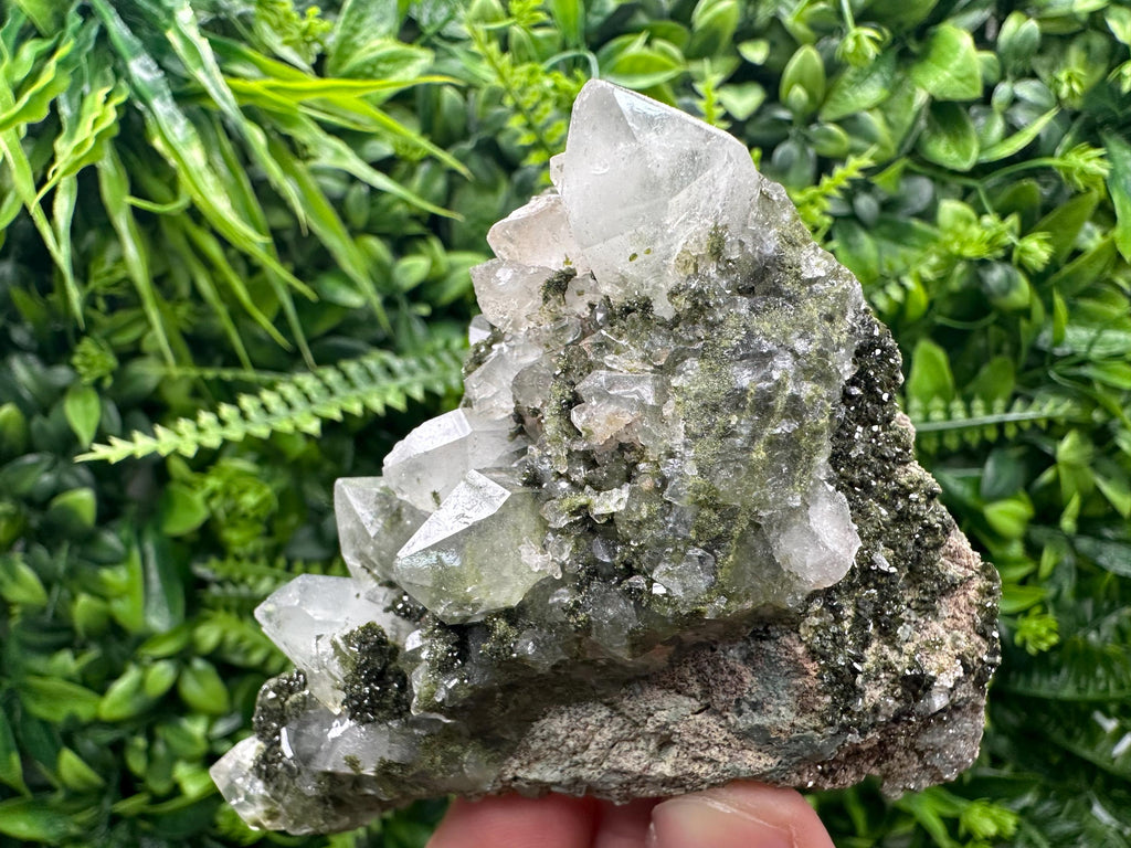 Rainbow Epidote with Quartz, Hakkari Turkey Mineral Specimen