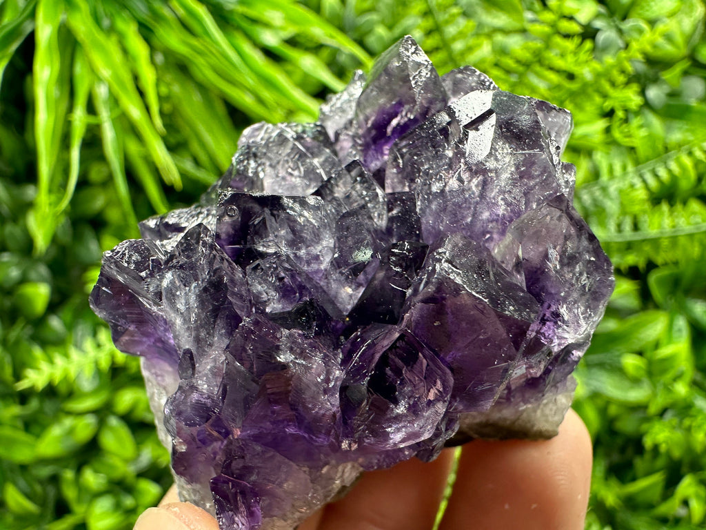 Uruguay Amethyst Cluster: Natural Purple Quartz Crystal, Home Decor