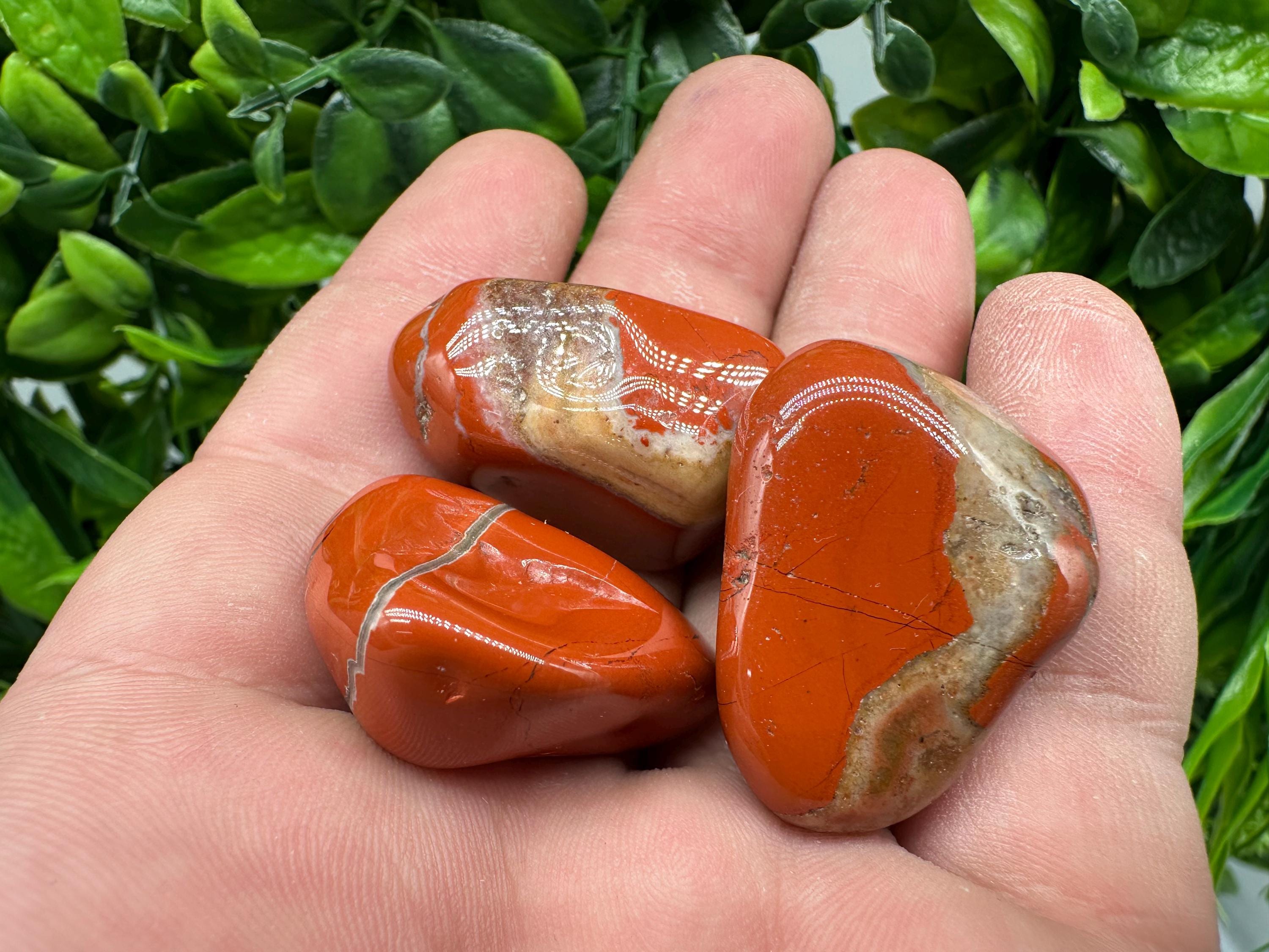 Red Jasper Tumbled Stone: Healing Crystal, Zodiac Gemstone