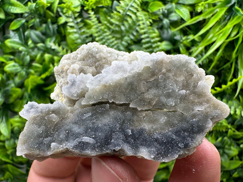 Blue Chalcedony Quartz with Chlorite Inclusions, Bulgaria Crystal Decor