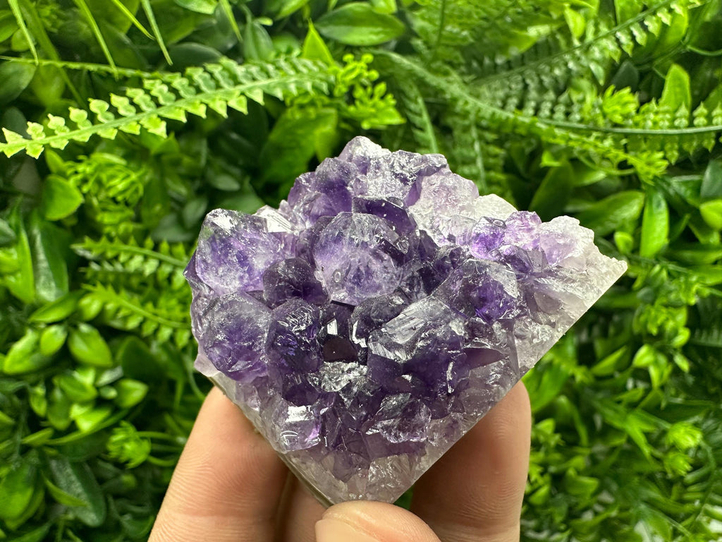 Natural Purple Amethyst Crystal Cluster from Uruguay
