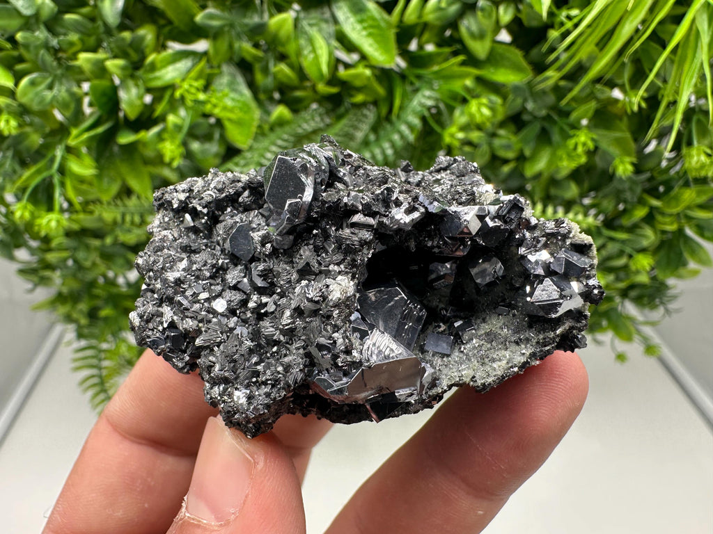Sphalerite Galena Crystal Cluster with Quartz, Epidote & Chlorite