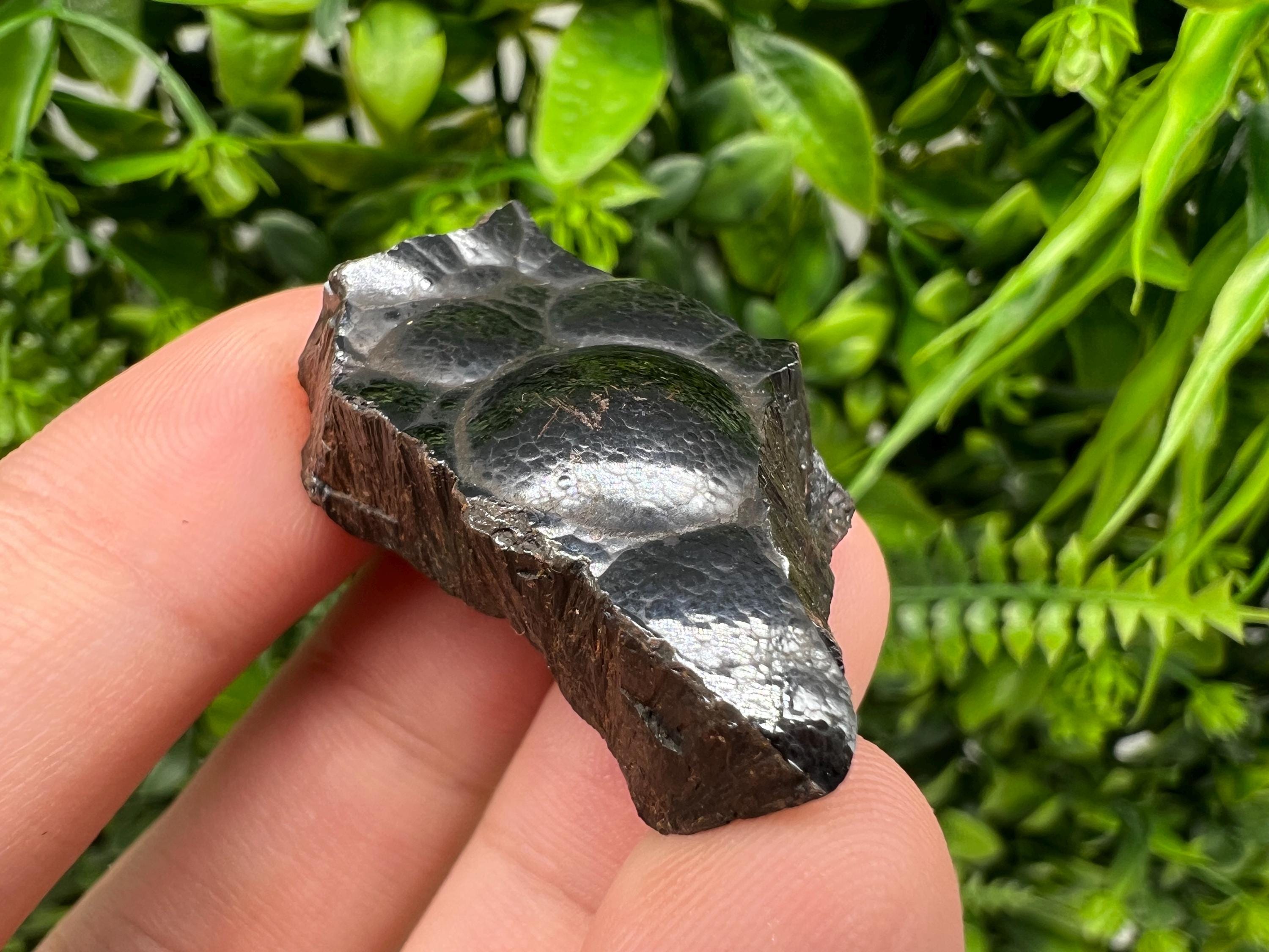 Botryoidal Black Hematite Specimen: Moroccan Crystal, Reiki Chakra Stone