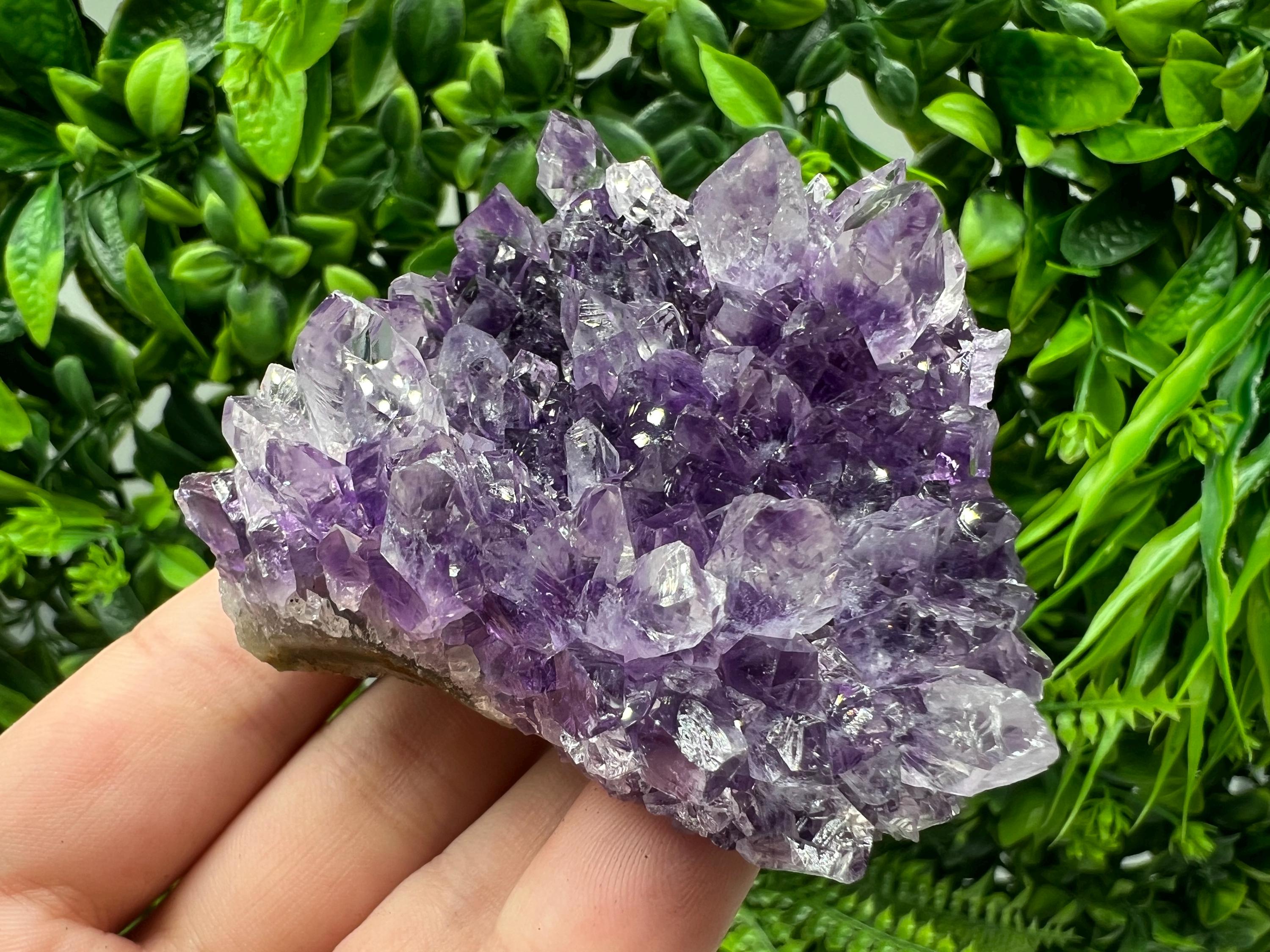 Uruguay Amethyst Crystal: Purple Quartz Home Decor, Energy Stone