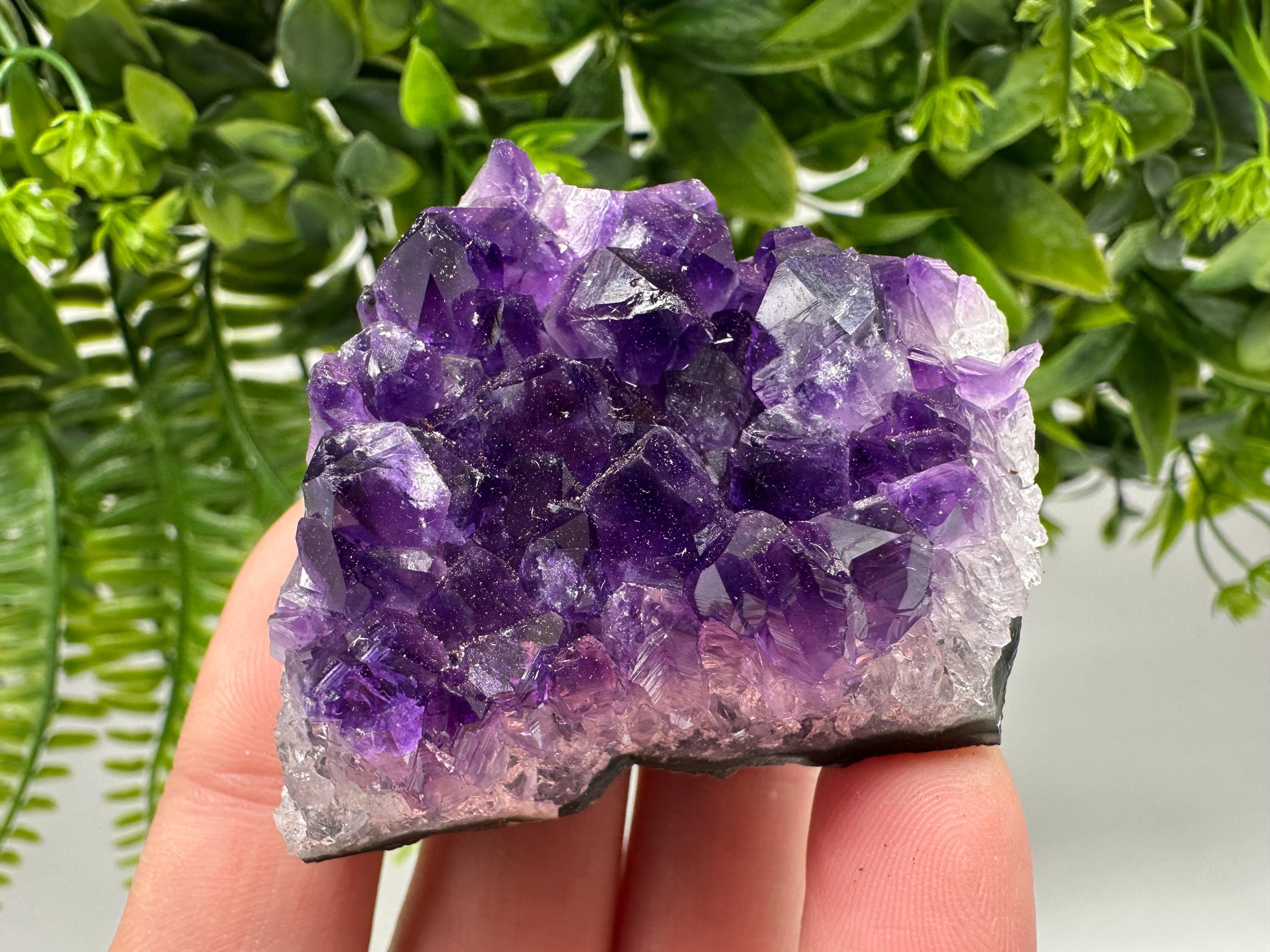 Uruguay Amethyst Crystal: Purple Quartz Home Decor, Energy Stone