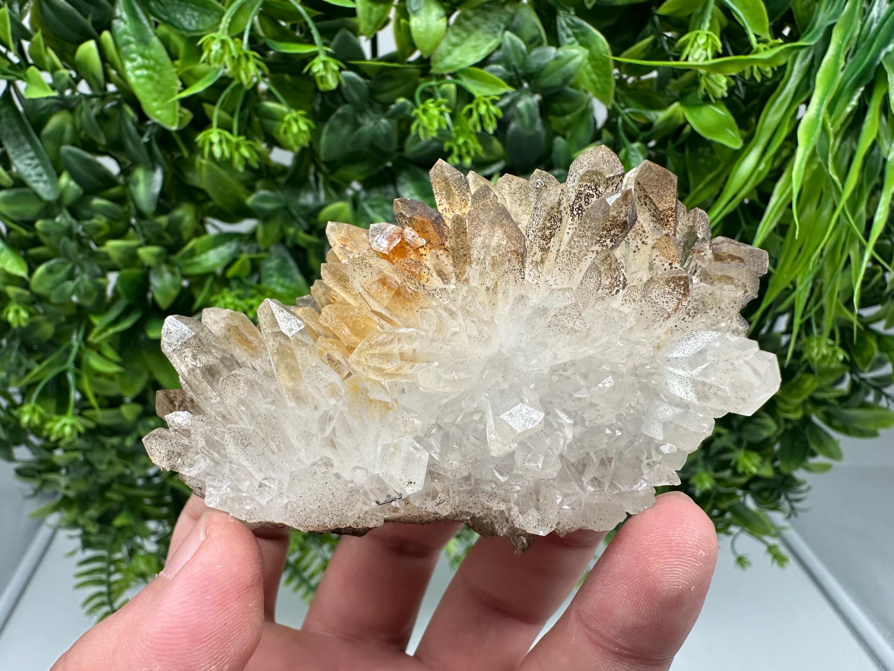 Transparent Quartz whit Siderite 9th September mine Bulgaria natural minerals souvenir crystal stone gift minerals collection rock
