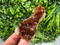 Citrine Crystal with Hematite Inclusions: Natural Phantom Cluster