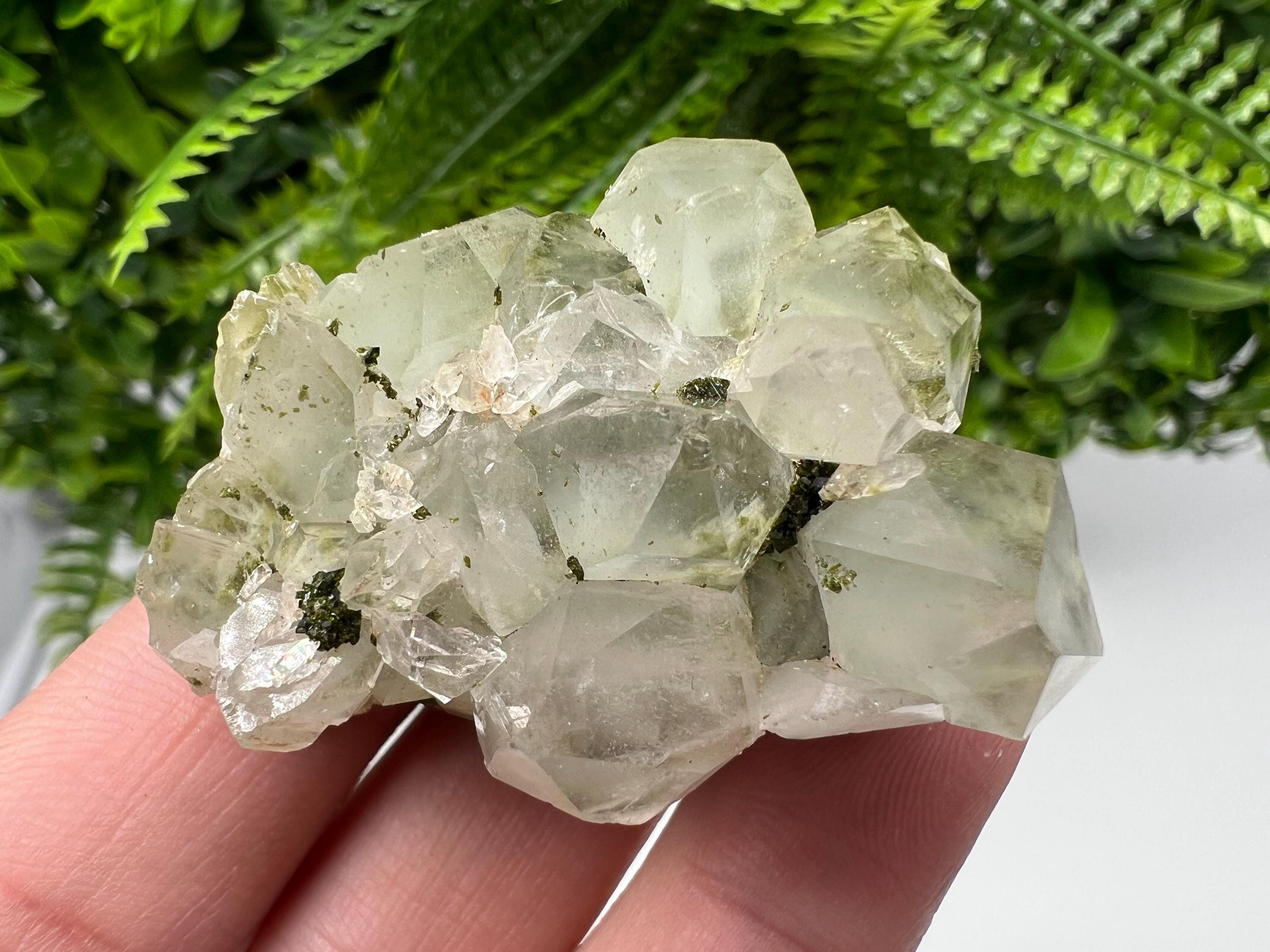 Stunning,Epidote with Quartz from Hakkari Turkey,Rainbow EPIDOTE,Mineral,Collection,Collection’s,GIFT,Epidote Crystal,Epidote from Turkey