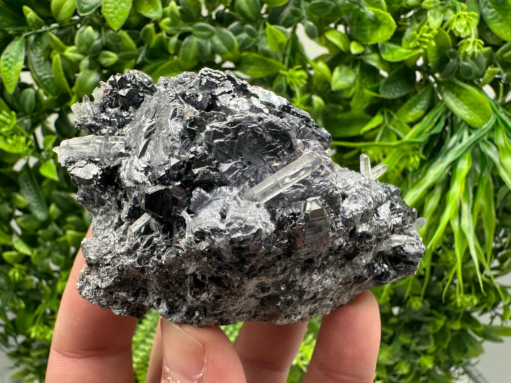 Amazing Galena spinel law on Quartz whit Siderite,from Krushev dol mine,Bulgaria,natural,collection mineral specimen,home decor crystal,souv
