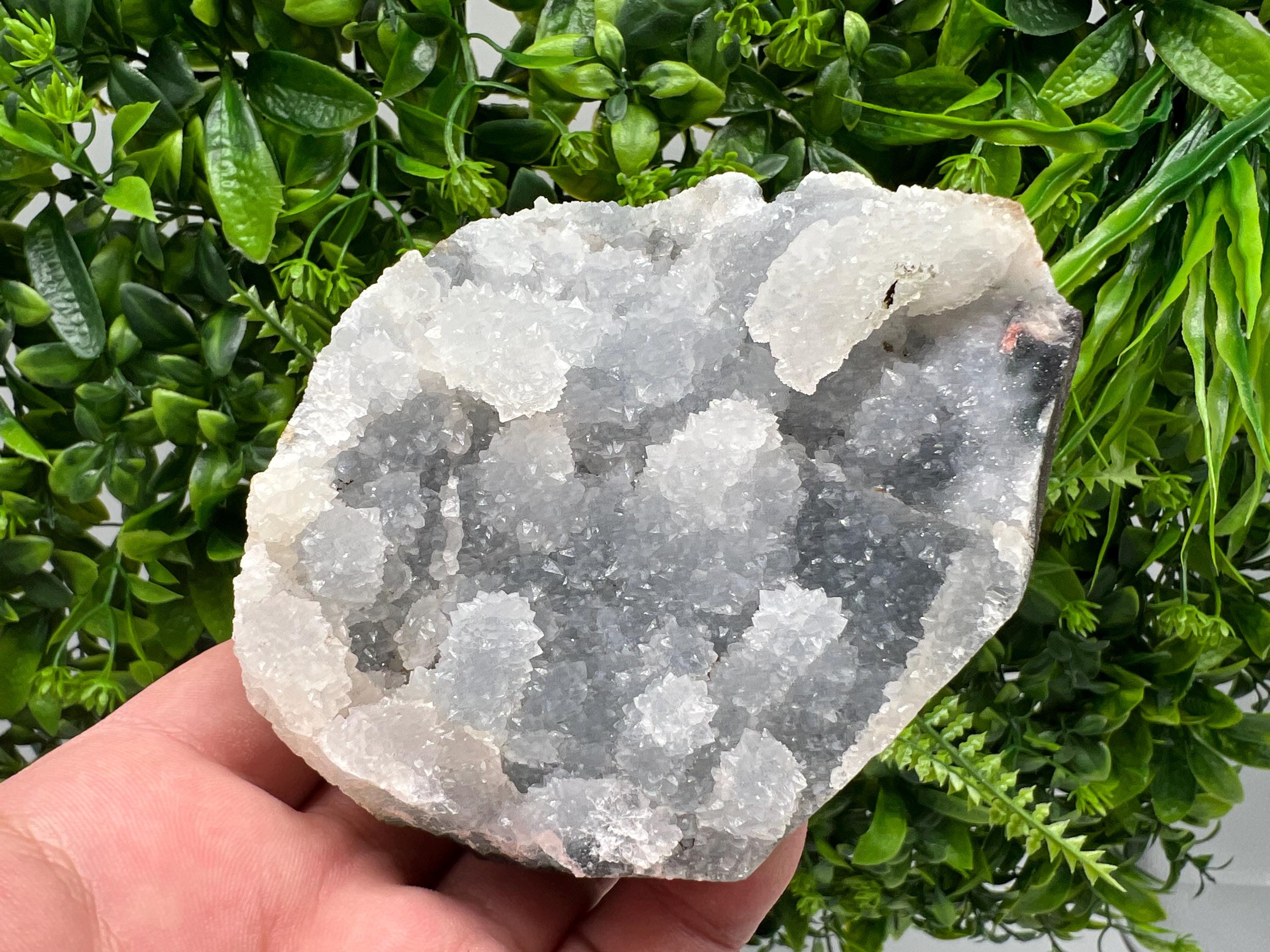 Natural Chalcedony Specimen: India Crystal Mineral, Home Decor