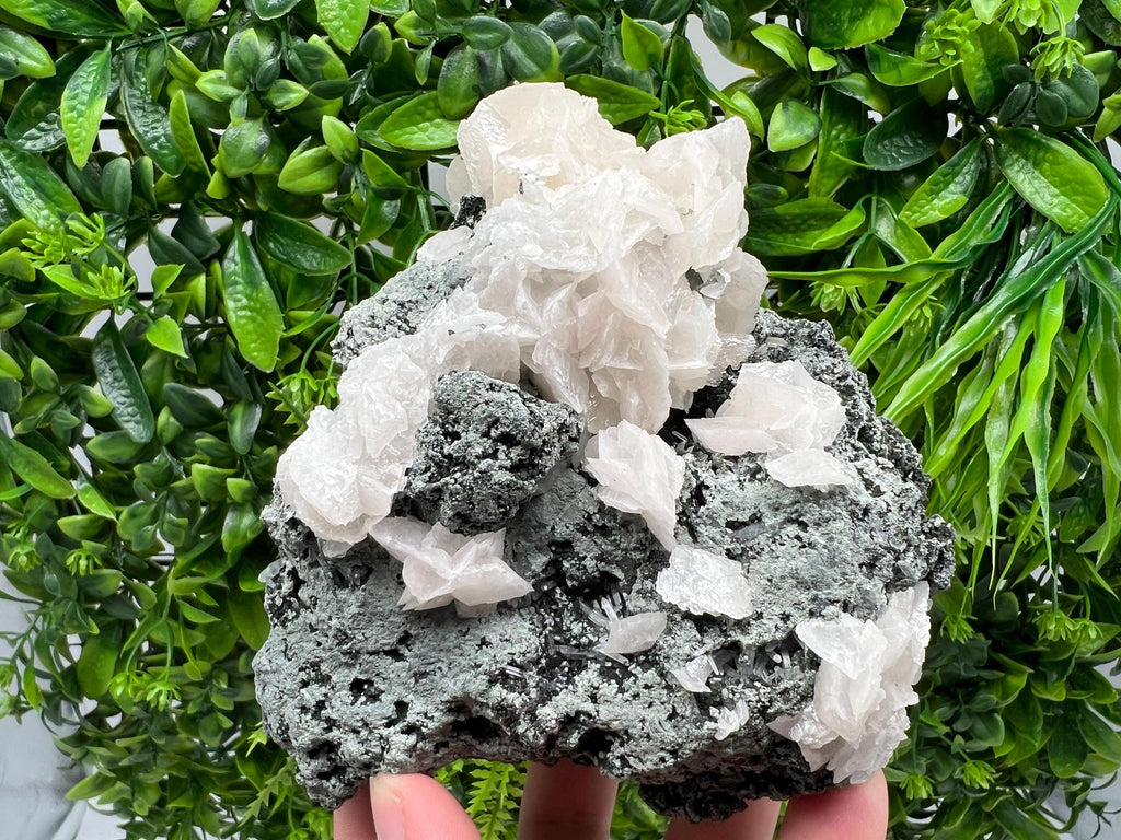 Calcite Quartz on Chlorite Matrix, Borieva Mine Mineral Specimen