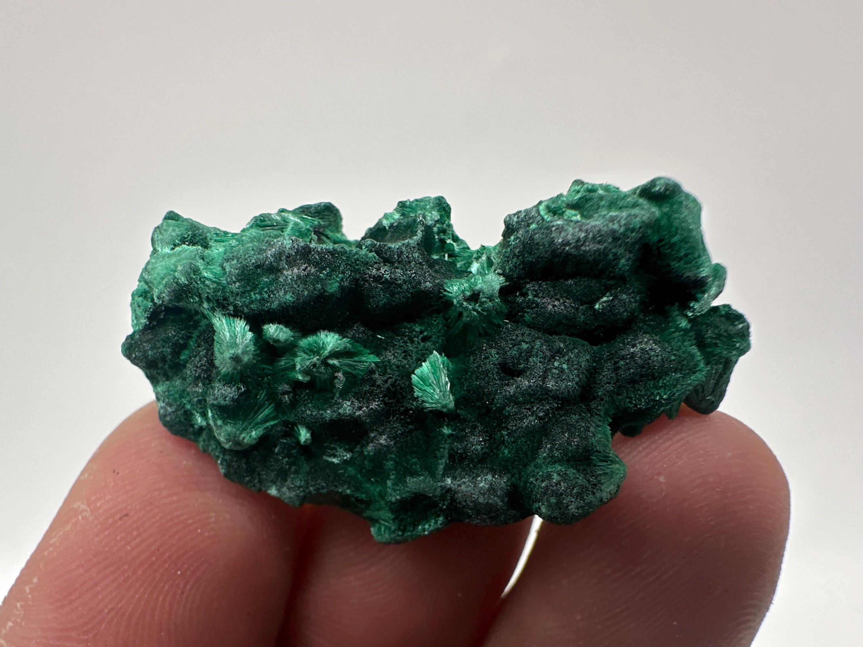 Green Polished Malachite Crystal, Congo Minerals Specimen