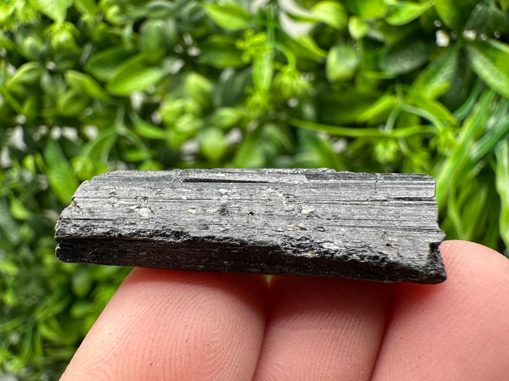 Natural Black Tourmaline Crystal – Raw Protective Stone, Healing Crystal, Grounding Mineral Gift
