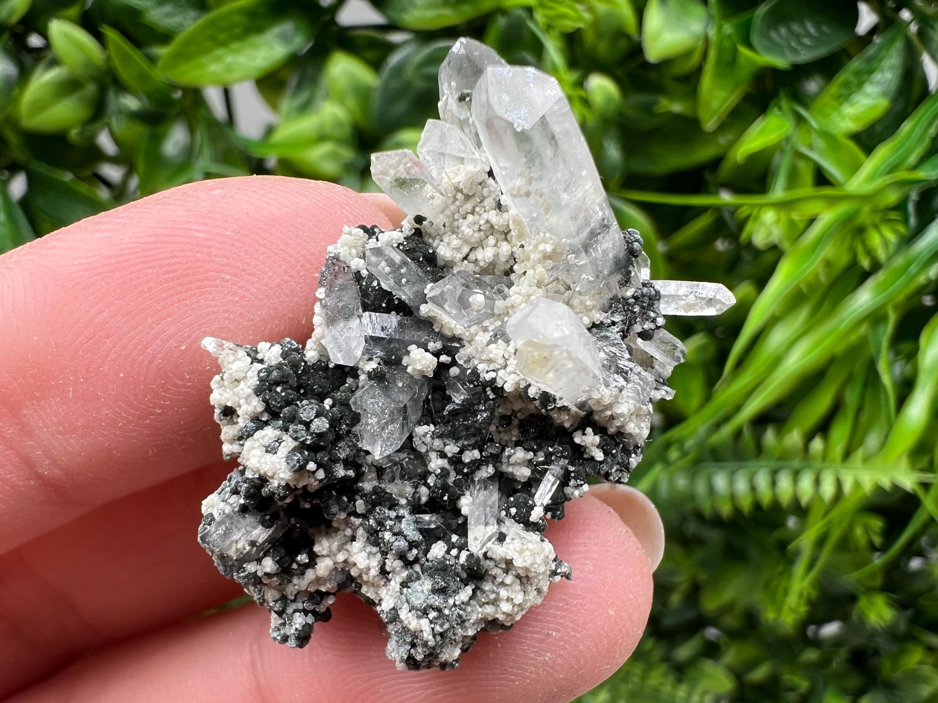 Stunning Quartz whit Chlorite,Epidote included from Borieva mine,Madan,Bulgaria,natural,collection mineral specimen,home decor stone,gift