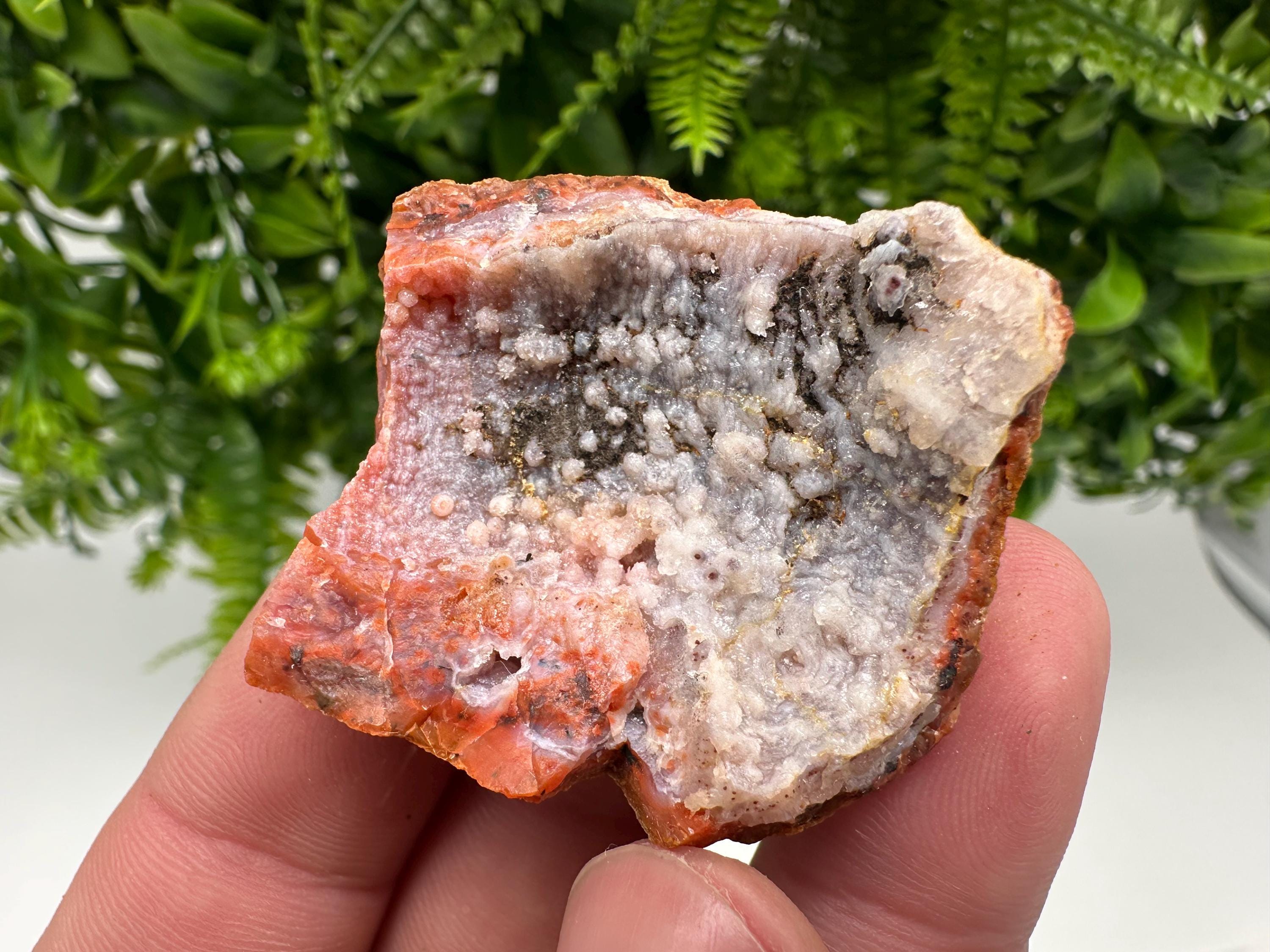 Red Chalcedony Crystal, Morocco Mineral Specimen, Souvenir Gift