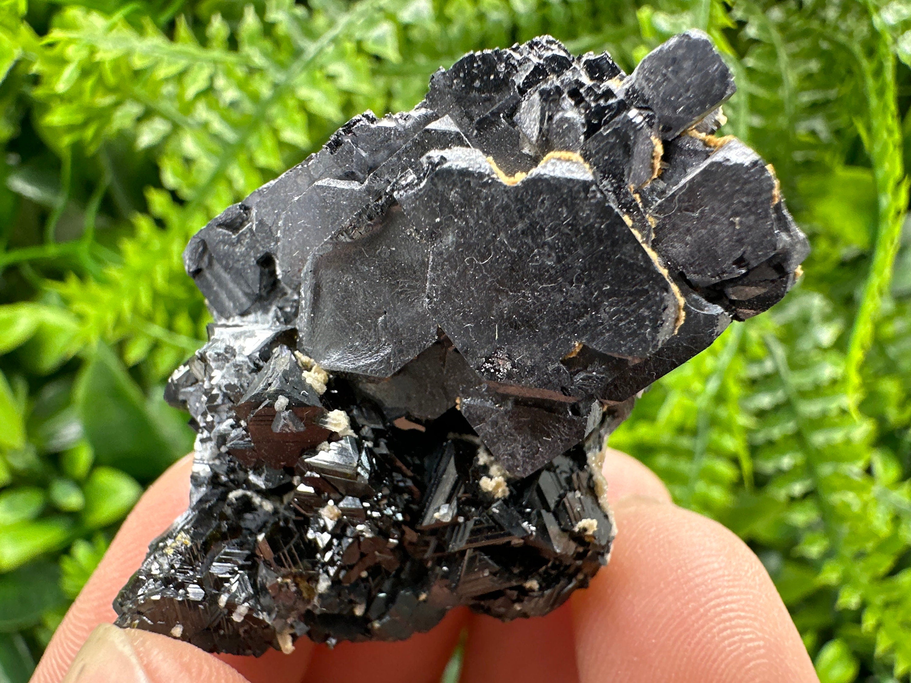 Skeletal Galena on Sphalerite, Natural Crystal Home Decor