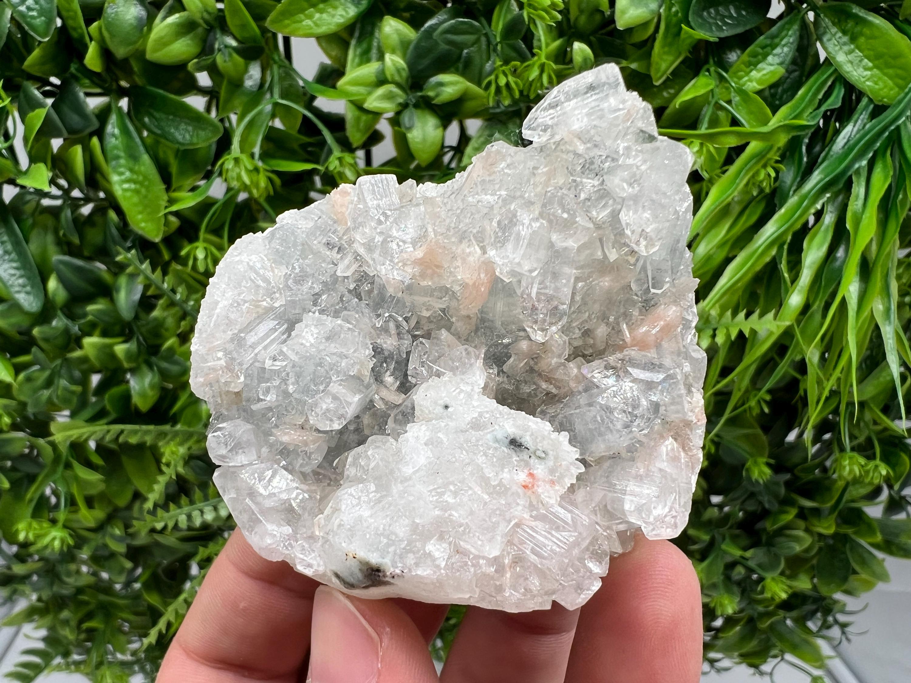 Apophyllite Stilbite Chalcedony Specimen: India Minerals, Crystal Stone